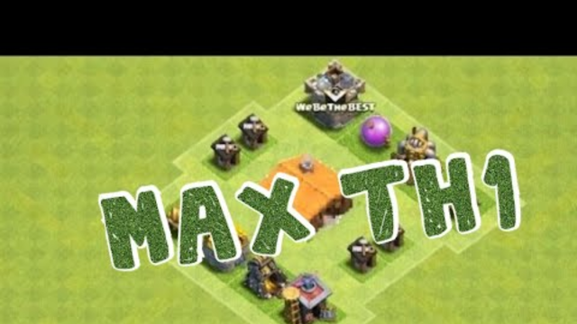 Clash Of Clans | MAX TOWNHALL 1 BASE! (Impossible)