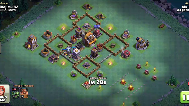 Clash  of clans [Defenser on th5 Bess (night mod)]
