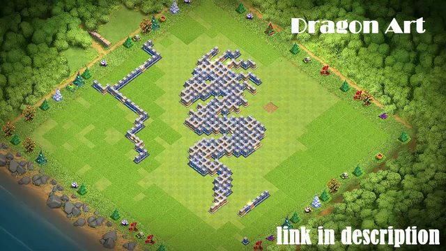 Dragon Art Coc Base Layout for TH11 and TH12 from Gaming Knowledge