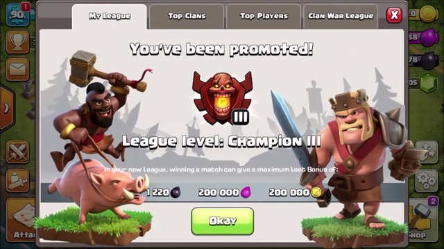 Journey to champion league TH9 | Clash of clans
