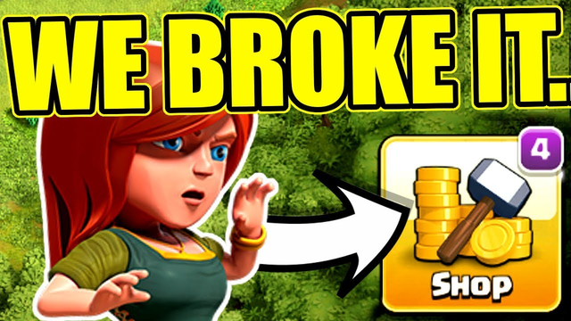 I BROKE The Clash Of Clans STORE!!
