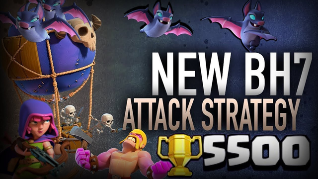 100% Attack Strategy For Builder Hall 7 | Night Witch | Clash of Clans |