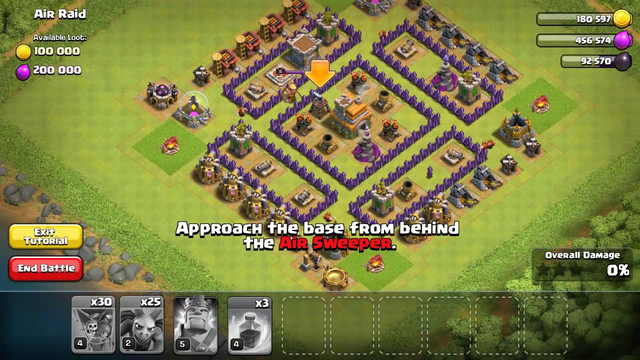 Clash of Clans Practice Mode #5 (Air Raid) Town Hall 7