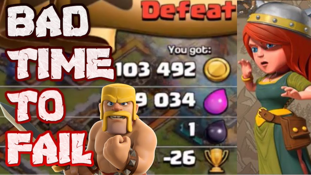 BAD TIME TO FAIL!!! BARCH TO LEGENDS EPISODE 11!!! - CLASH OF CLANS