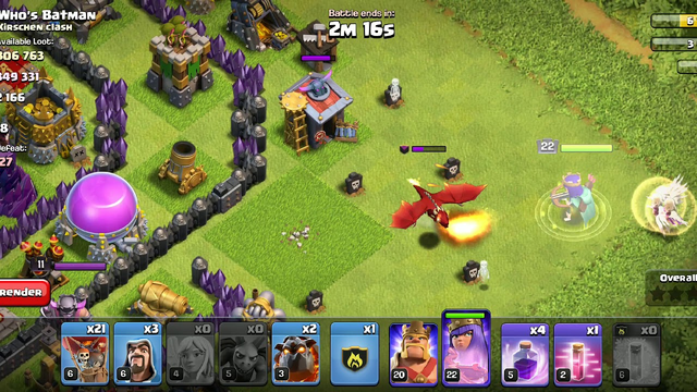 Clash of Clans TH 10 win 3 star