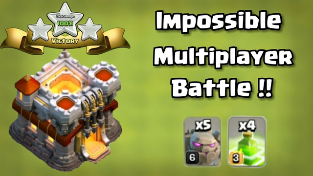 GOLEM and JUMP SPELL impossible multiplayer battle || clash of clans ||