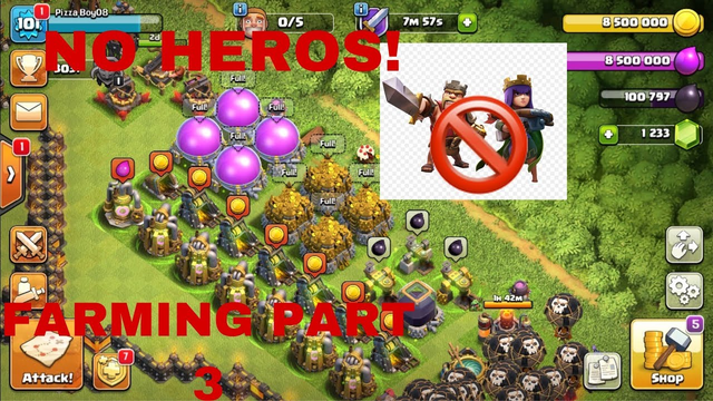 TOWN HALL 10 NO HERO FARMING! Part 3 ~CLASH OF CLANS