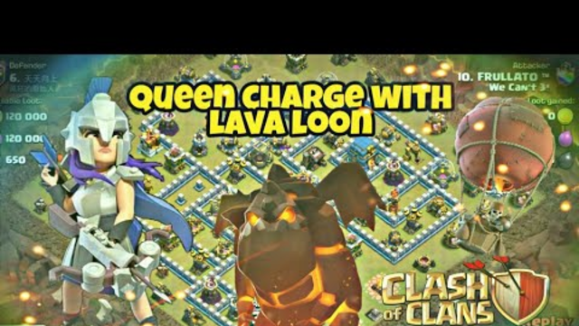 Most Strongest After Update Queen Walk LavaLoon TH12 Attack Strategy in War 2019! Clash of Clans