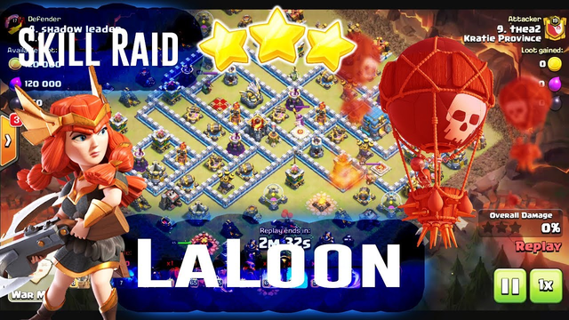 THE SKILL RAID - LAVALOON & DRAGON STRATEGY ATTACK 3-STAR TH12 ( Clash of Clans )