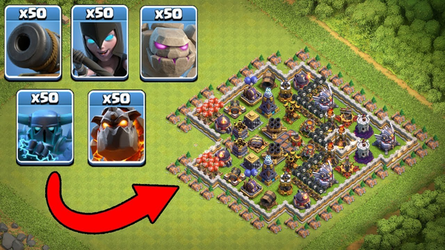 Clash of Clans - Fun Attacks | Who can Destroy this Base Clash of Clans?