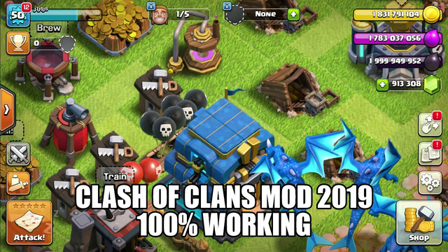CLASH OF CLANS MOD 100% WORKING 2019