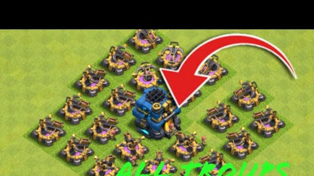 All clash of clans troups vs X bow