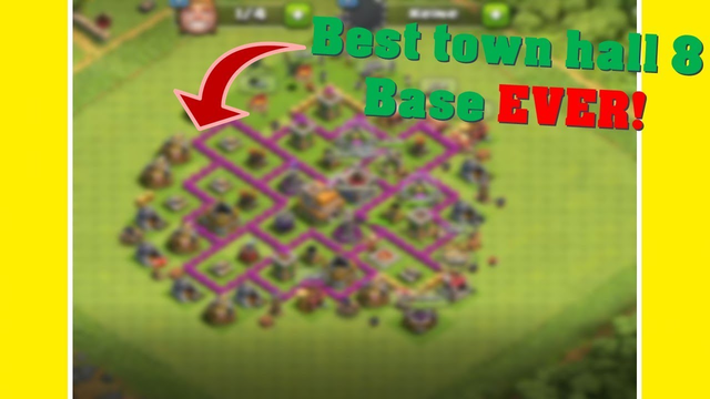 The Best town hall 8 Base for Clash of Clans?!