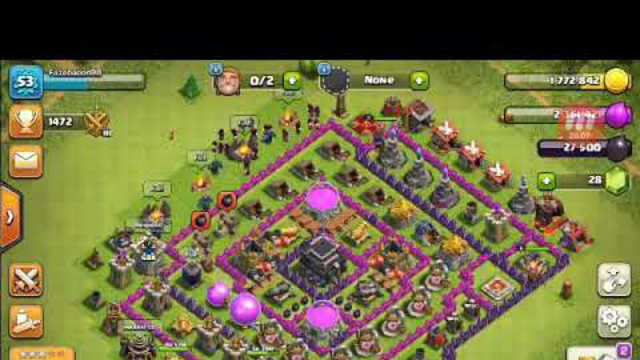Doing battles in clash of clans