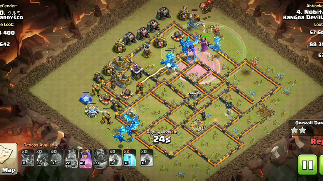 Clash of clan Best Townhall 10-11 wat attack Strategies top 10 clash of clans war army
