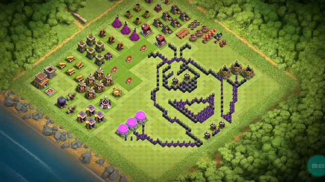 Clash of clans th8 village for copy