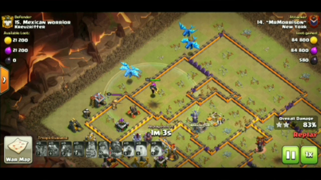 CLASH OF CLANS LUCKIEST 3 STAR WAR ATTACK