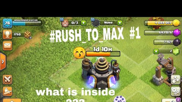 #RUSH_TO_MAX 1 new series Clash of clans