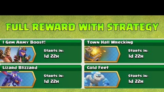 COC UPCOMING EVENT INFORMATION - Town Hall Wrecking, Lizard Blizzard, And Cold Feet | Clash of Clans