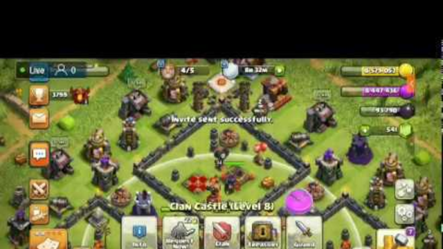 clash of clans (let's visit your base) (id giveway for 100 subscriber) (th7 id giveway)