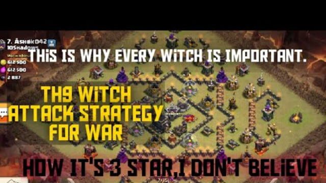 Th9 War Attack Strategy | Why Every Single Witch Is Important? Clash of Clans India