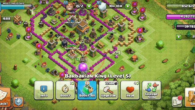 CLASH OF CLANS BEST ATTACK TH 8 NOT MAX TROOP AND HERO