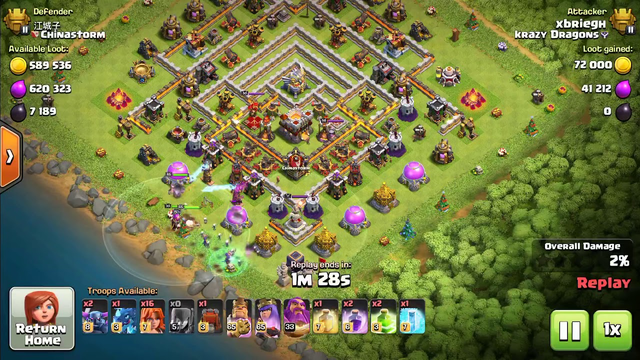 TH12 CLASH OF CLANS: attack strategy 3 star