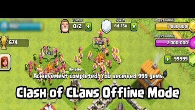 Clash of clans offline mod on your Android phone 2019 || Premium store