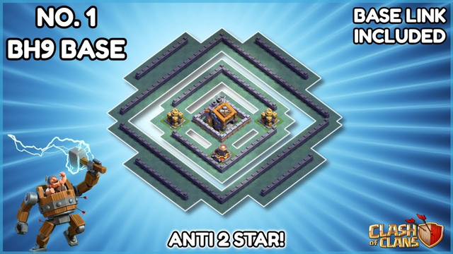 *UNBEATABLE* NEW BH9 BASE (With Link) - Anti 2 Star Builder Hall 9 Base - Clash of Clans - #5