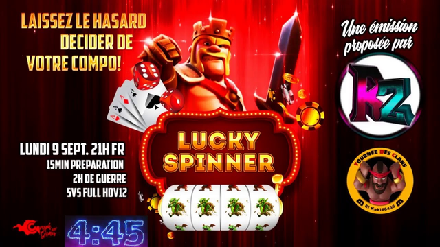 CLASH OF CLANS | LUCKY SPINNER!! LE HASARD VA ENCORE FRAPPER!! BY TDC!!