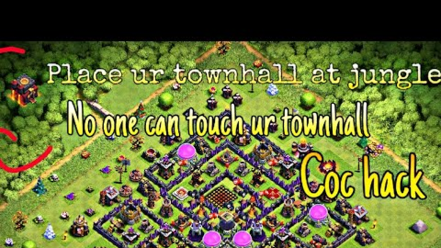 No one can touch or destroy your townhall || Clash of Clans best trick || Must watch