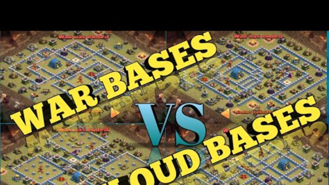 TH12 WAR BASES vs CLOUD BASES | AWESOME ATTACKS | CLASH OF CLANS