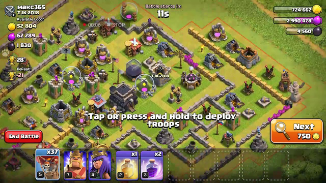 Using one whole unit in Clash of Clans