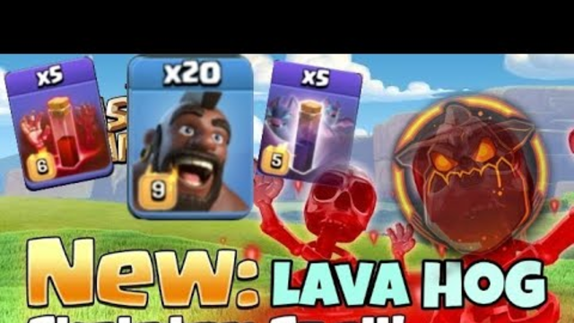 New strategy LavaHog skeleton spell 2019 |CLASH OF CLANS