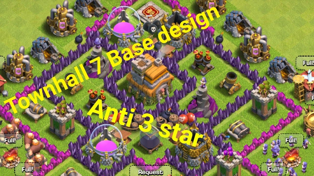 Clash of Clans Townhall 7 Base design Anti 3 star (Speed Build)