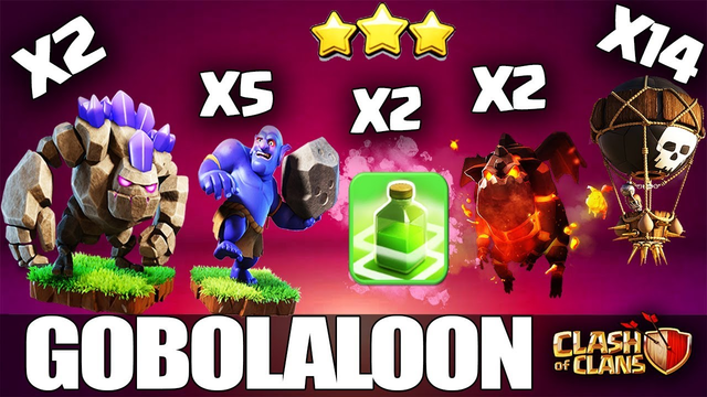 BEST Attack Strategy for TH9 - GoBoLaLoon 3 Star ATTACK STRATEGY Guide Clash of Clans
