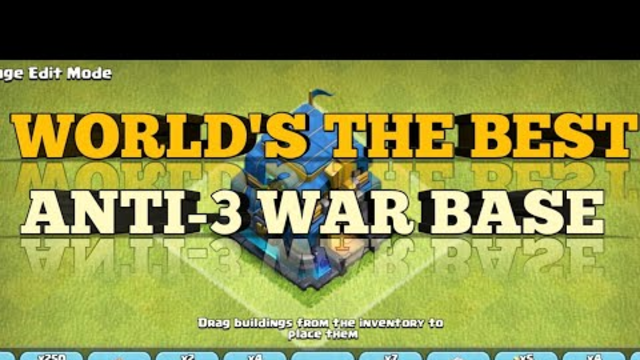 WORLD'S THE BEST TH12 ANTI-3 WAR BASE | UNDEFEATED AFTER SO MANY ATTEMPTS | CLASH OF CLANS