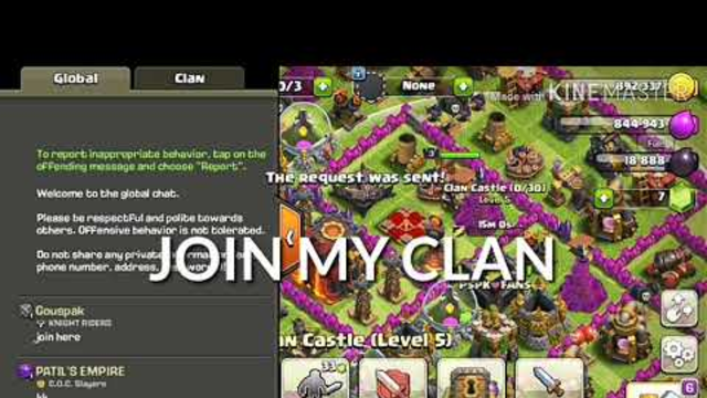 CLASH OF CLANS,who needs donation and wars , join my clan level 5.....