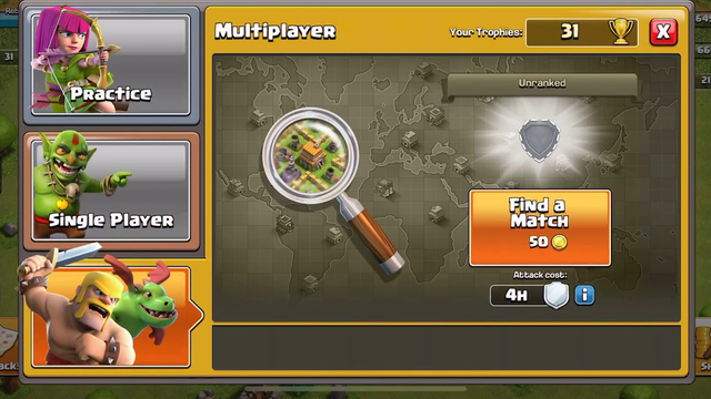 Clash of Clans Part 1 Tutorial attacking the Goblin forest for the first time