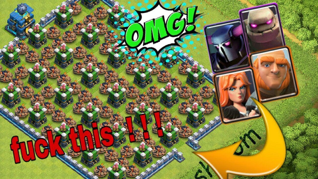 attacks with 500 all troops in clash of clans private server | unlimited every troops