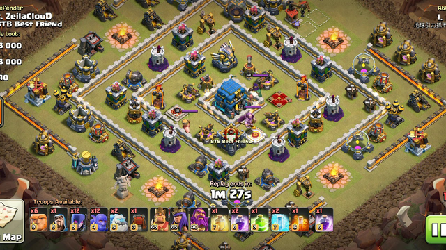 Clash of clans town hall 12 war attack 3 Stars