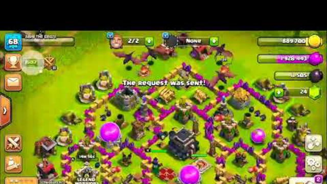 Fun in clash of clans and attack th 10