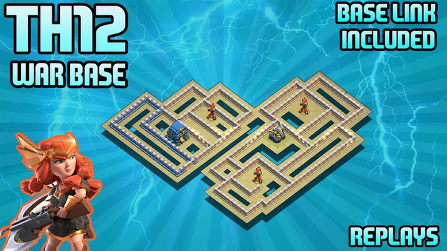 NEW AMAZING TOWNHALL 12 (TH12)  WAR BASE | (BASE LINK WITH REPLAYS) | ANTI 3 STAR CLASH OF CLANS