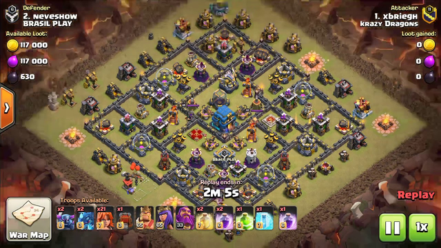 Th12 clash of clans: 3 star war attack