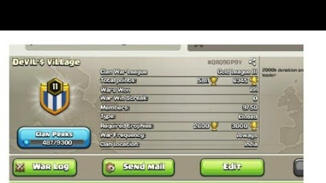 # 4 Episode Wowwww  first time here is the clash of clans clan for selling