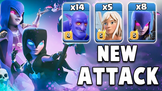 Th12 Attack Strategy 2019! 14 Max Bowler 8 Witch 5 Healer Destroy Max TH12 War Bases Clash of Clans