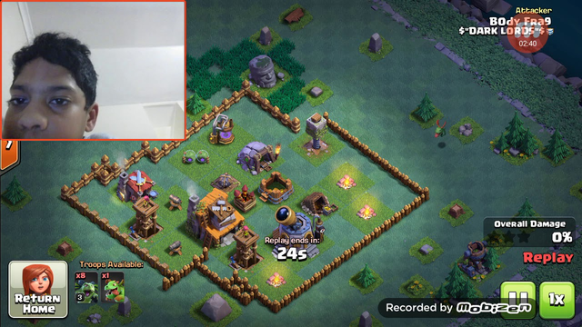 Playing Clash of Clans