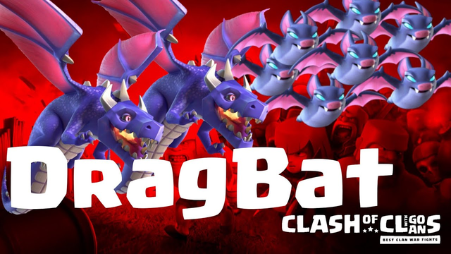 Drag Bat | TH 12 | Dragons + Bat Spell | 3 Star Attack | balloons | clash of clans | COC 09/19 CW