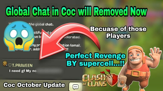Clash of Clans No More Global Chat | Big Upcoming Update in Coc