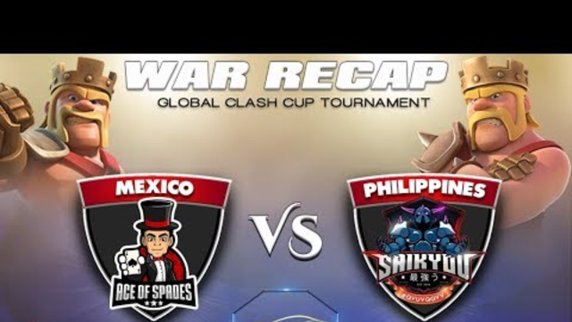 WAR RECAP -10v10 - GLOBAL CLASH CUP week 1 - SAIKYOU vs ACE OF SPADES - Clash of Clans |  Ferrari |